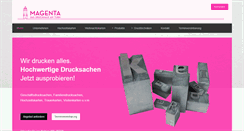 Desktop Screenshot of magenta-druckhaus.de